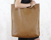 Shopping bag - Weekender bag - Travel bag Gift ideas Vegan leather tote