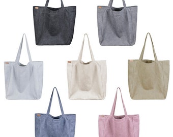 Stevige canvas draagtas, milieuvriendelijke tas | Grote katoenen strandtas, handtas, portemonnee | Kerstcadeaus voor vrouwen | groothandel tassen