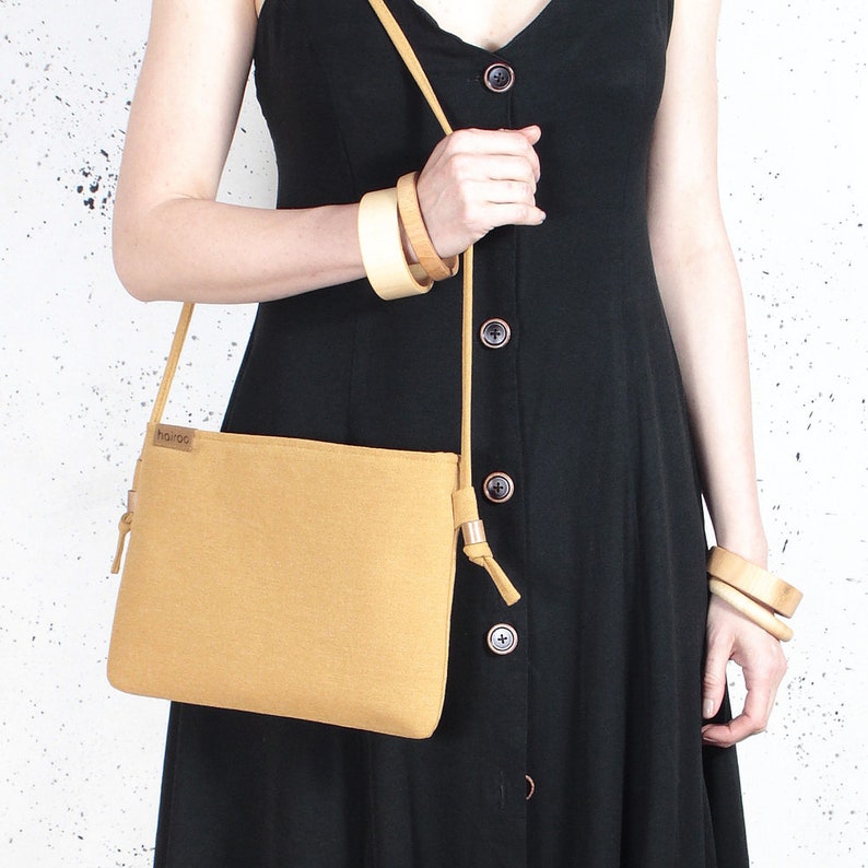 Mustard yellow handbag small bag clutch purse | Etsy