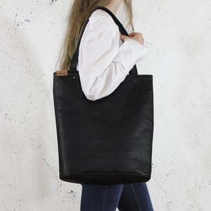 Black Tote Bag Faux Leather Purse Womens Gift Tote Bag for Teacher - Etsy