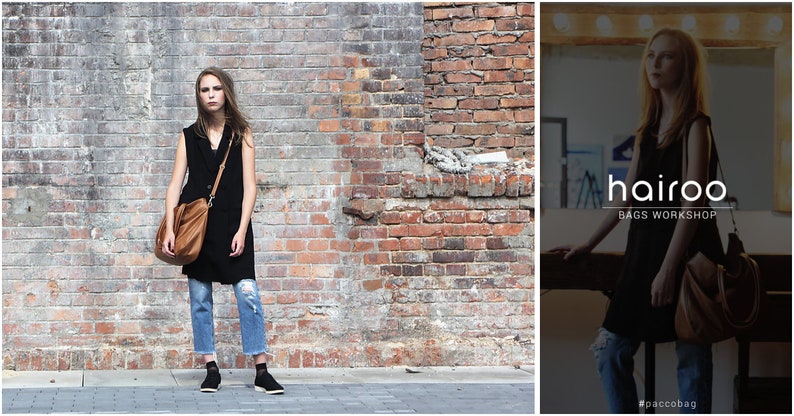 Vegan messenger bag Ginger shoulder bag Caramel bag Cognac bag Foxy work bag Vegan laptop bag Everyday vegan bag Handmade vegan gifts PC