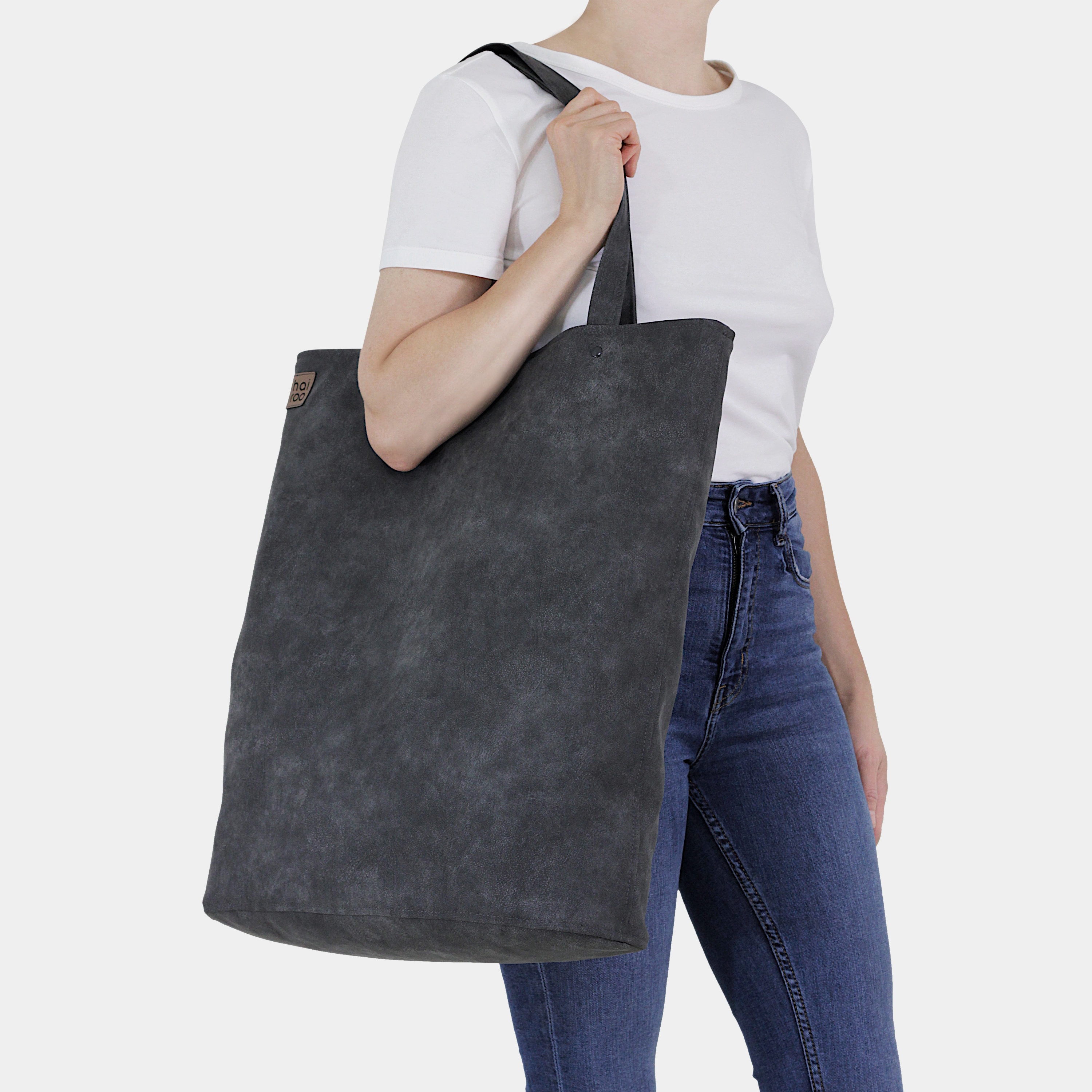 Handtas van veganistisch leer, grote capaciteit, draaggreep bovenaan, schoudertassen voor dames, trendy draagtas met draaggreep aan de bovenkant, zwart, Big Handtas van veganistisch leer, grote capaciteit, draaggreep bovenaan, schoudertassen voor dames, trendy draagtas met draaggreep aan de bovenkant, zwart, Big