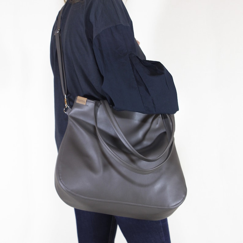 Shoulder Purse Zipper Bag. Vegan Shoulder Bag Best Friend | Etsy