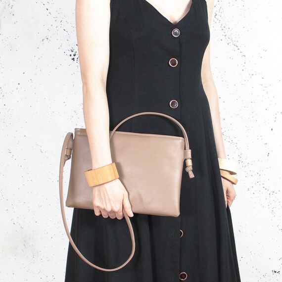 dark beige clutch bag
