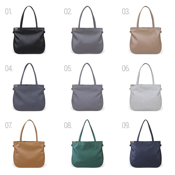 Buy Black Leather Bag Soft Leather Bag Slouchy Leather Bag Large Women  Leather Purse Leather Handbag Deluna Bag Online in India 