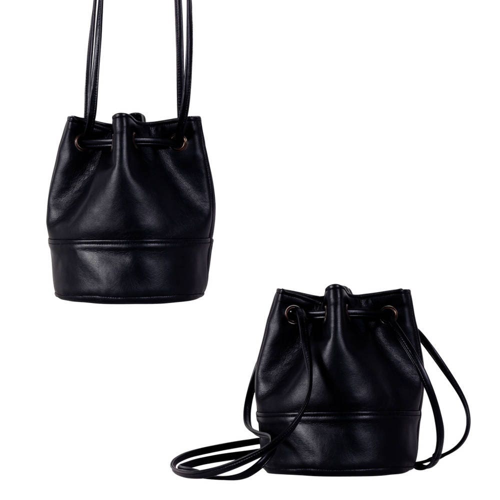 Saq Bag Black Bucket Bag Crossbody Shoulder Pouch Sac Purse Etsy