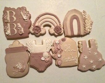 Baby shower cookies