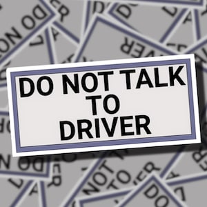 Ne parlez pas au conducteur | Stickers Simpsons | Les Simpson | Rétro années 90 | Saisons classiques des Simpsons | Références simpsons drôles