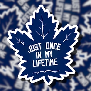 Nur einmal in meinem Leben | TML | Vielleicht dieses Jahr | Stanley-Cup Champs | 1970 | Toronto Maple Leafs | Hockey Sticker