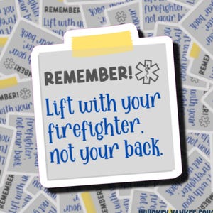 N'oubliez pas : faites appel à votre pompier | Autocollant ambulancier | ambulanciers | Cadeaux pour les premiers intervenants | Répartiteur 911 | Médecins | Autocollants EMS | WYE911