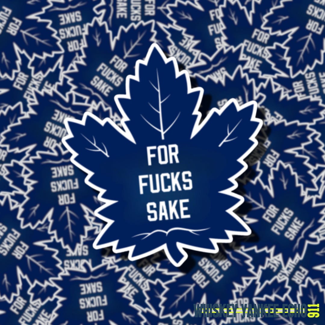 Toronto Maple Leafs Sticker (dark Blue) | for Fucks Sake | Leafs Fan ...