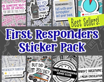 First Responder Sticker Pack #1 | Paramedic | First Responder Stickers | EMS | Nurse | Paramedic Student | EMS Sticker | WYE911