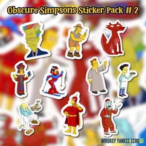 The Simpsons Sticker Pack #2 | Random Simpsons Characters | The Simpsons | Retro 90s | Classic Simpsons Seasons | Sticker Packs