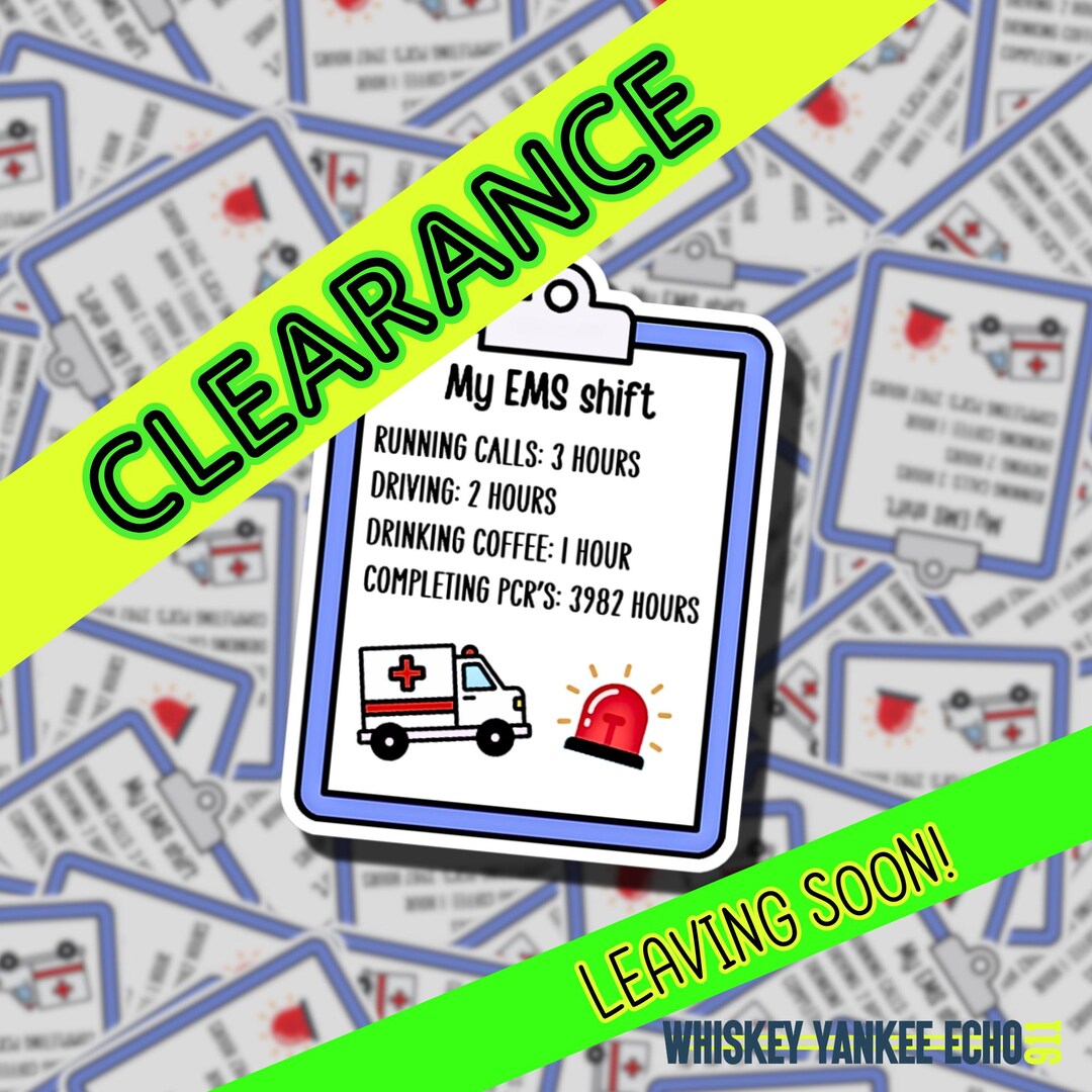 My EMS Shift | Paramedic Sticker | First Responders Gift | EMS Sticker ...