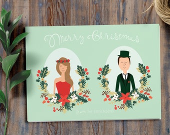 Last Minute Christmas Gift - Printable Family Portraits // Personalized Gifts // Christmas Gifts
