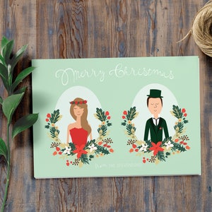 Last Minute Christmas Gift Printable Family Portraits // Personalized Gifts // Christmas Gifts image 1