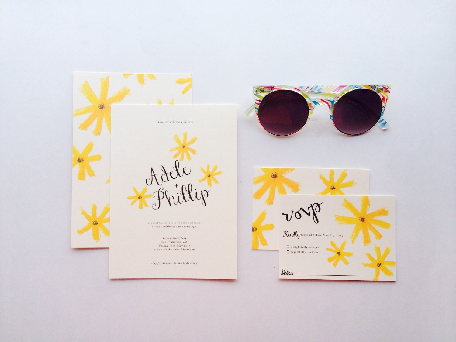 Flower Child Wedding Invitations Etsy