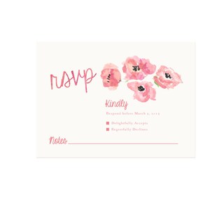 Simple Blossoms Painted Wedding Invitations image 3