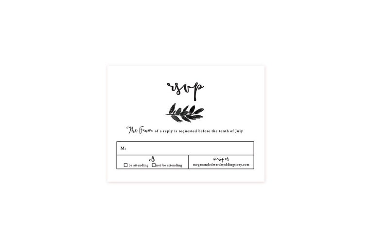 Typist Wedding Invitation Suite Printable Wedding Invitations DIY Wedding Invitations