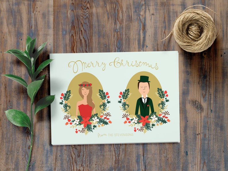 Last Minute Christmas Gift Printable Family Portraits // Personalized Gifts // Christmas Gifts image 7