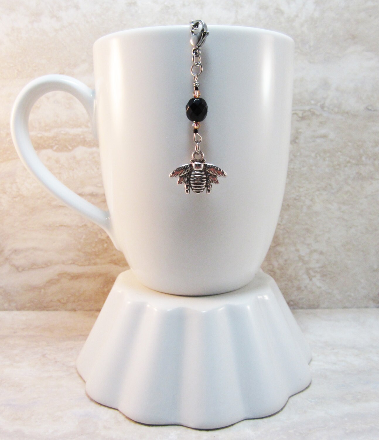 Honeybee Tea Infuser CharmCute Antique Silver Finish Etsy