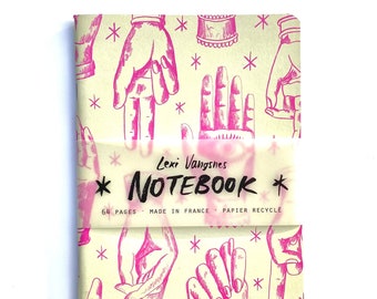 Mystical Hands - Recycled Paper Notebook/Sketchbook