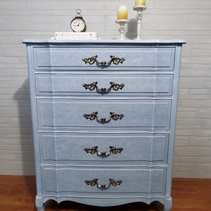 French Provincial MALCOM  Tall Boy Dresser (Pick up or Delivery (fee will apply) within 300km from Calgary AB)