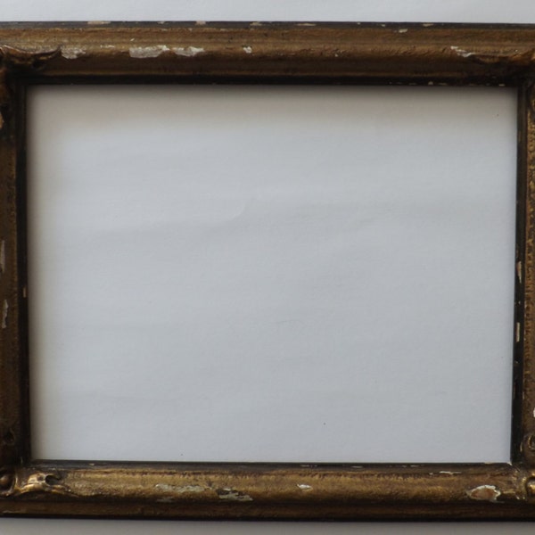 Set of 2 Vintage Gesso Frames with glass