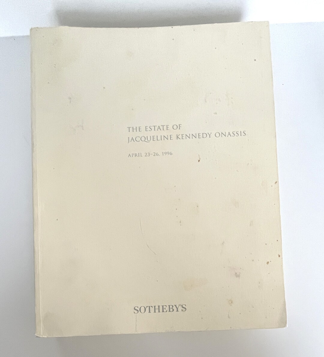 Jackie Kennedy Onassis Auction Catalog Sotheby's Estate Etsy