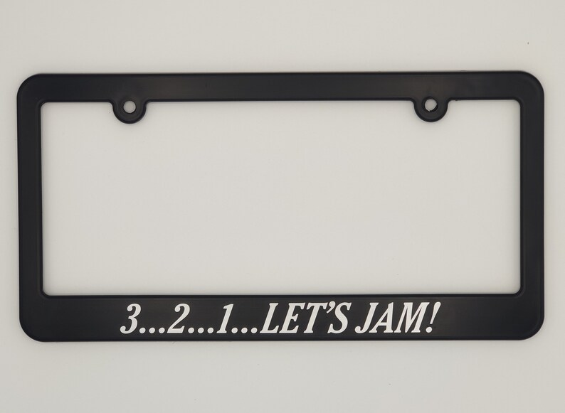 3...2...1... Let's Jam! Cowboy Bebop License Plate Frame **Please read item description before purchase** 