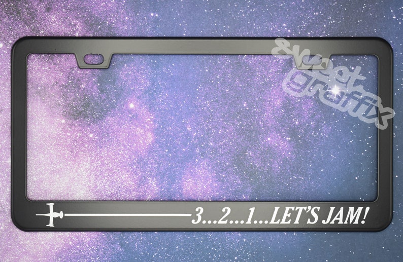 3...2...1...Let's Jam License Plate Frame Free Shipping Discount code for multiple item purchase in description Option 1