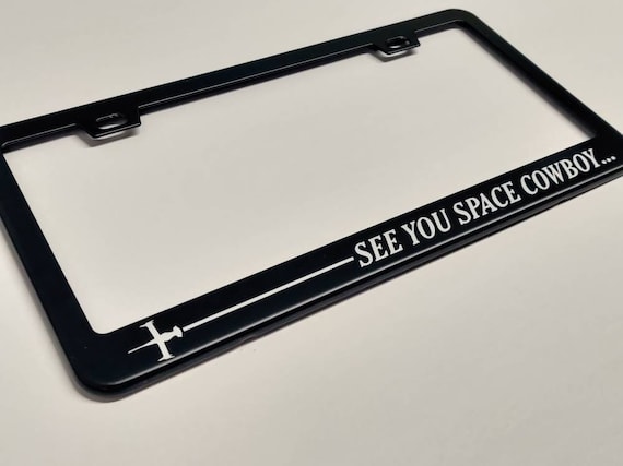 Metal License Plate Frame Vinyl Insert Made in Zambia 