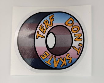 Skateboard stickers - Terf Don't skate - design collaboration with Skate Party