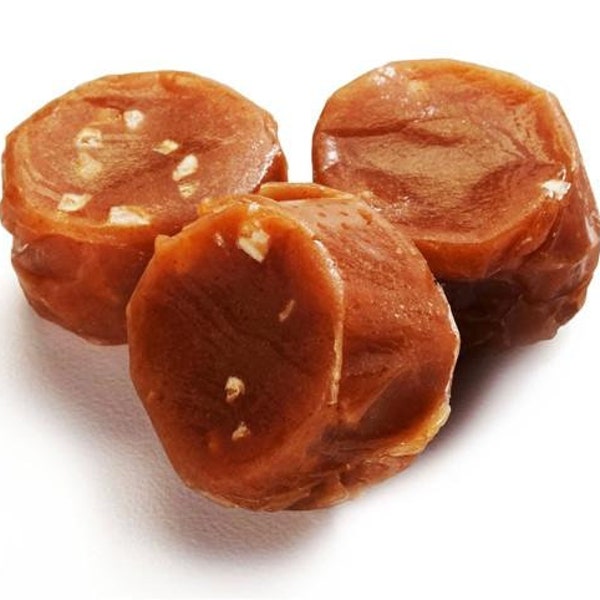 25-28 caramels, Artisan Fleur de Sel Caramel Candies, 7oz Assorted Flavors Available