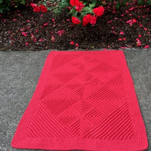 CROCHET PATTERN Astoria Textured Rug Instant Download PDF