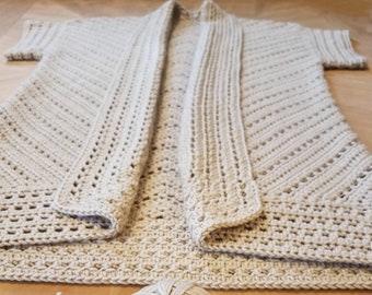 RAYNA Cardigan Pull Crochet Pattern PDF Téléchargement instantané