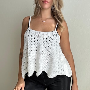 CROCHET PATTERN Ventura Lacy BOHO Swing Tank Top/Coverup Sizes xs-5x Instant Download pdf