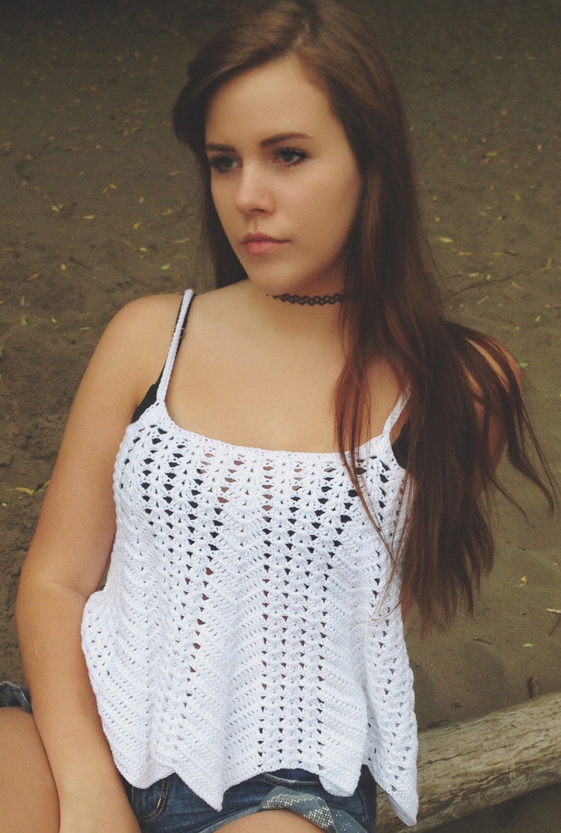 CROCHET PATTERN Ventura Lacy BOHO Swing Tank Top/Coverup Sizes Etsy