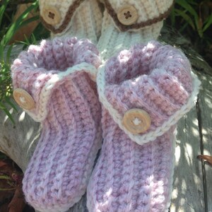 CROCHET PATTERN Rowan Baby Infant Boy or Girl Boots Booties Slippers Shoes PDF Instant Download
