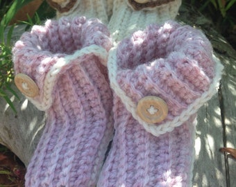 CROCHET PATTERN Rowan Baby Infant Boy or Girl Boots Booties Slippers Shoes PDF Instant Download