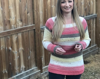 Crochet Pattern// The Amelia Raglan