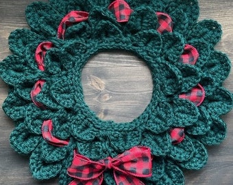Crochet Pattern\\ The Crocodile Stitch Wreath