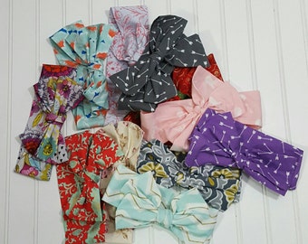 3 Headwrap grab bag - Big Bow - Headband - Girl Fashion - Hair Accessory - Girl Headband - Baby Headband - 3 pack - Pic is example only