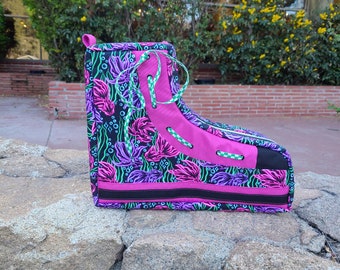 High Top Backpack - Purse - Gift for women - Gift for men - Gift for teens - Neon Beta Fish - Novelty Backpack - Vintage-inspired