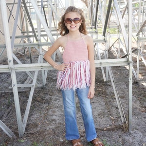 Girls festival top - Crochet Crop Top - Baby Clothes - Crop Top for Toddlers - Crop Top for Kids - Girl clothes - Toddler clothes