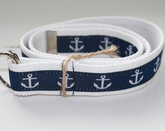Kid/'s Nautical Canvas Belts-2 Colors