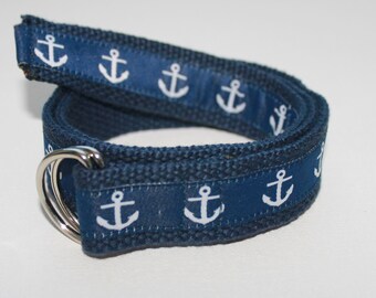 Kid/'s Nautical Canvas Belts-2 Colors