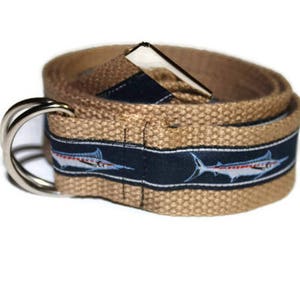 Adjustable Nautical Marlin Fishing Belt Teens/Adults image 1