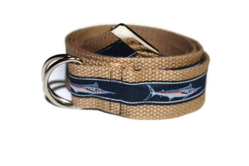 Adjustable Nautical Marlin Fishing Belt Teens/Adults image 1