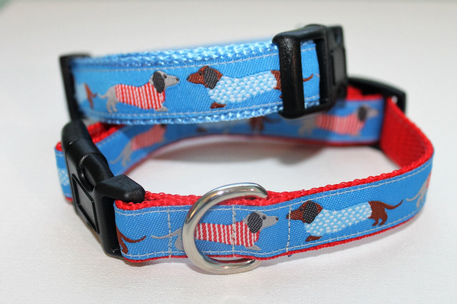 Dachshund Weiner Dog Collar for Small Dogs with Leash Option Etsy